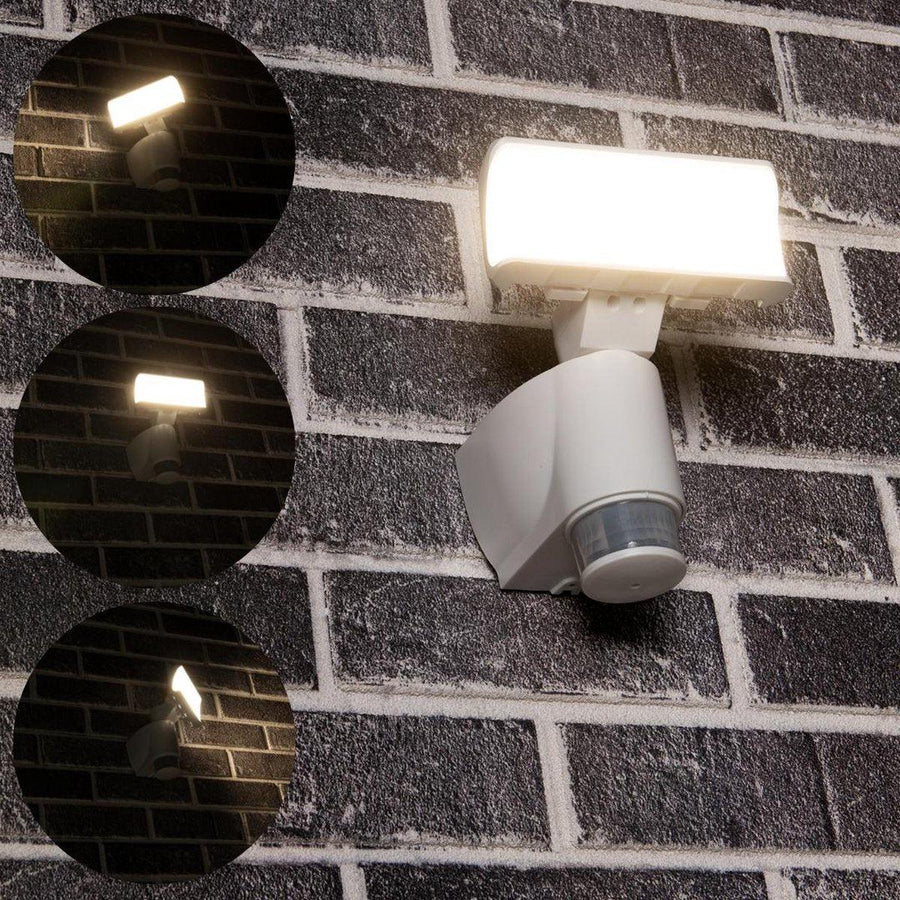 LED Buitenlamp met bewegingssensor - Licht volgt beweging - Kantelbaar - IP44 - Wit Buitenlampen led.gl