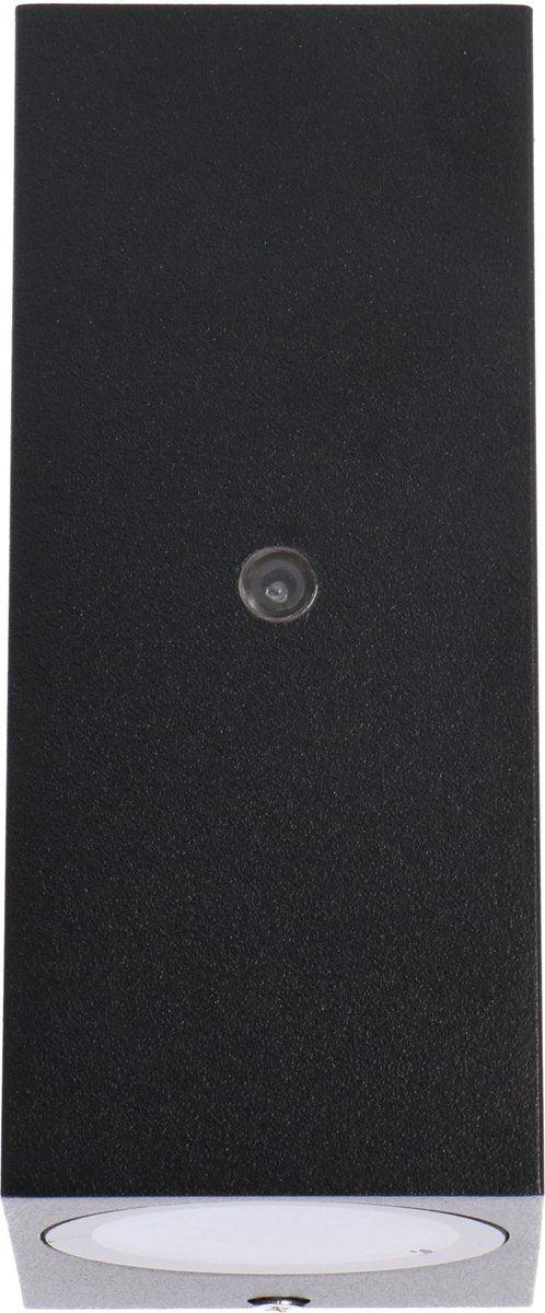 3 pack - LED's Light Up & Down LED Buitenlamp met sensor - IP44 waterdicht - GU10 fitting - Model Napoli - Zwart Buitenlampen led.gl