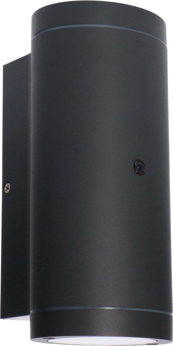 2 pack - LED's Light Up & Down LED Buitenlamp met sensor - IP44 waterdicht - GU10 fitting - Model Venezia - Antraciet Buitenlampen led.gl