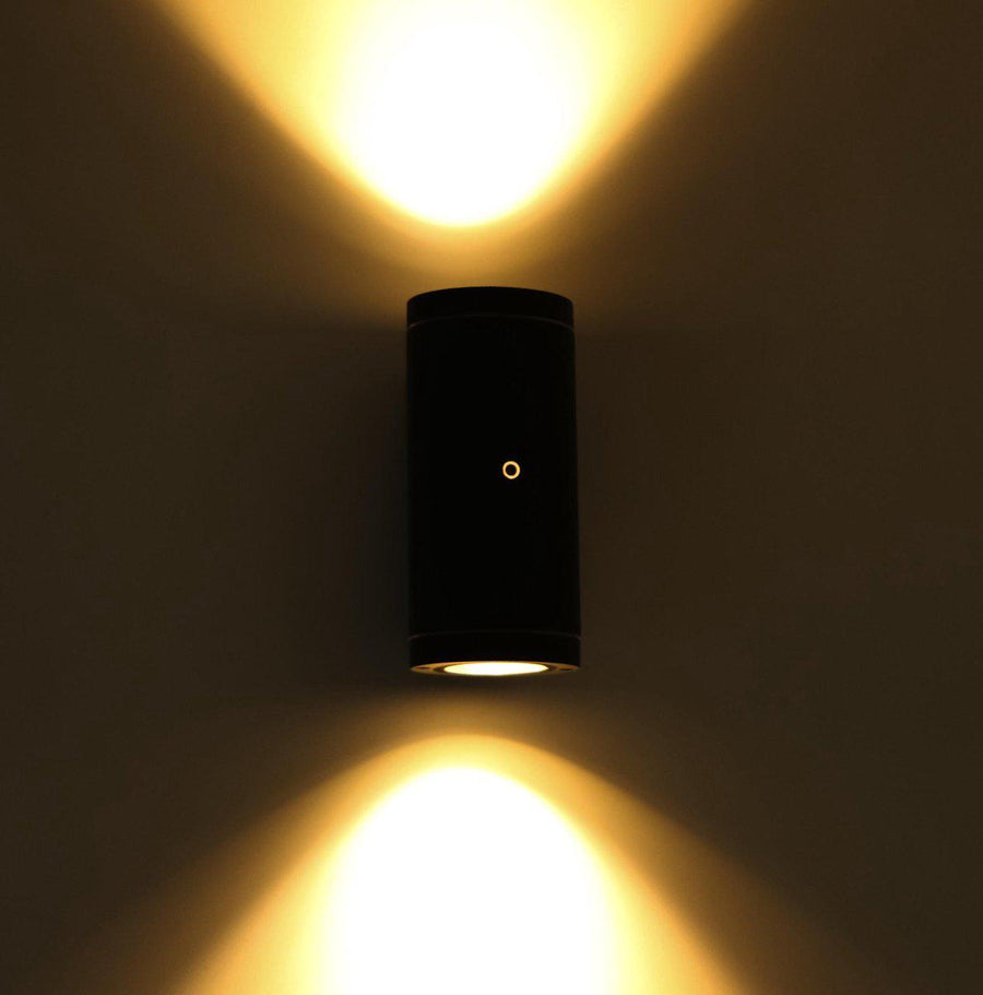 2 pack - LED's Light Up & Down LED Buitenlamp met sensor - IP44 waterdicht - GU10 fitting - Model Venezia - Antraciet Buitenlampen led.gl