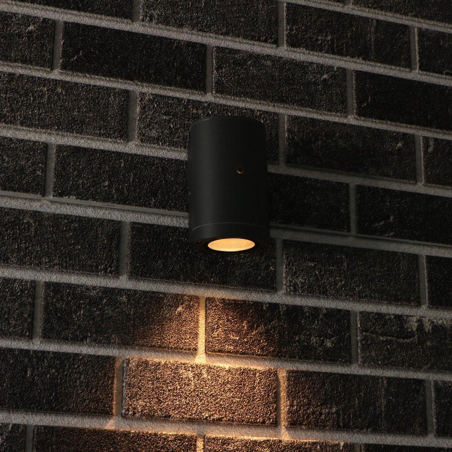 2 pack - LED's Light LED Buitenlamp met sensor - IP44 waterdicht - GU10 fitting - Model Bari - Antraciet Buitenlampen led.gl