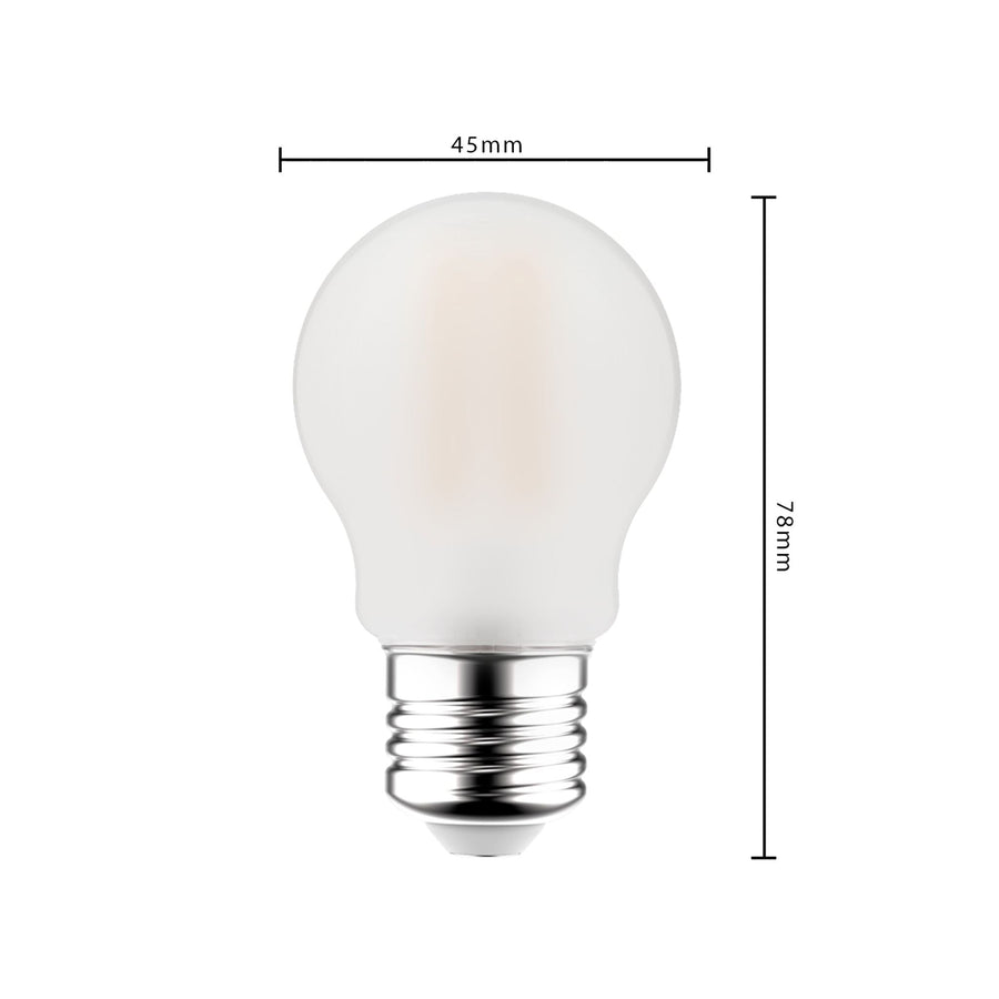 LED Lamp E27 - Melkglas - Warm wit licht - 470 lm LED Filament Lampen led.gl