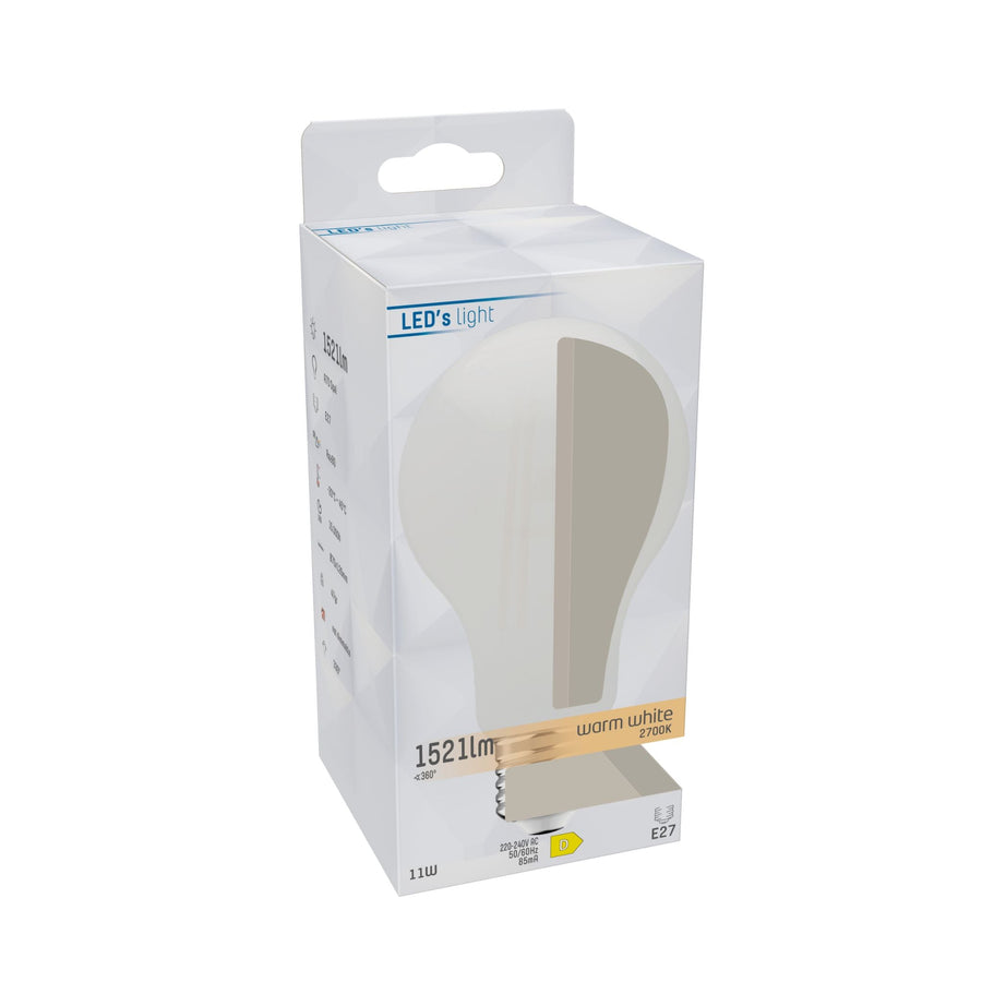 LED Lamp melk glas E27 - 11W vervangt 100W - 1521 lm - Warm wit LED Filament Lampen led.gl