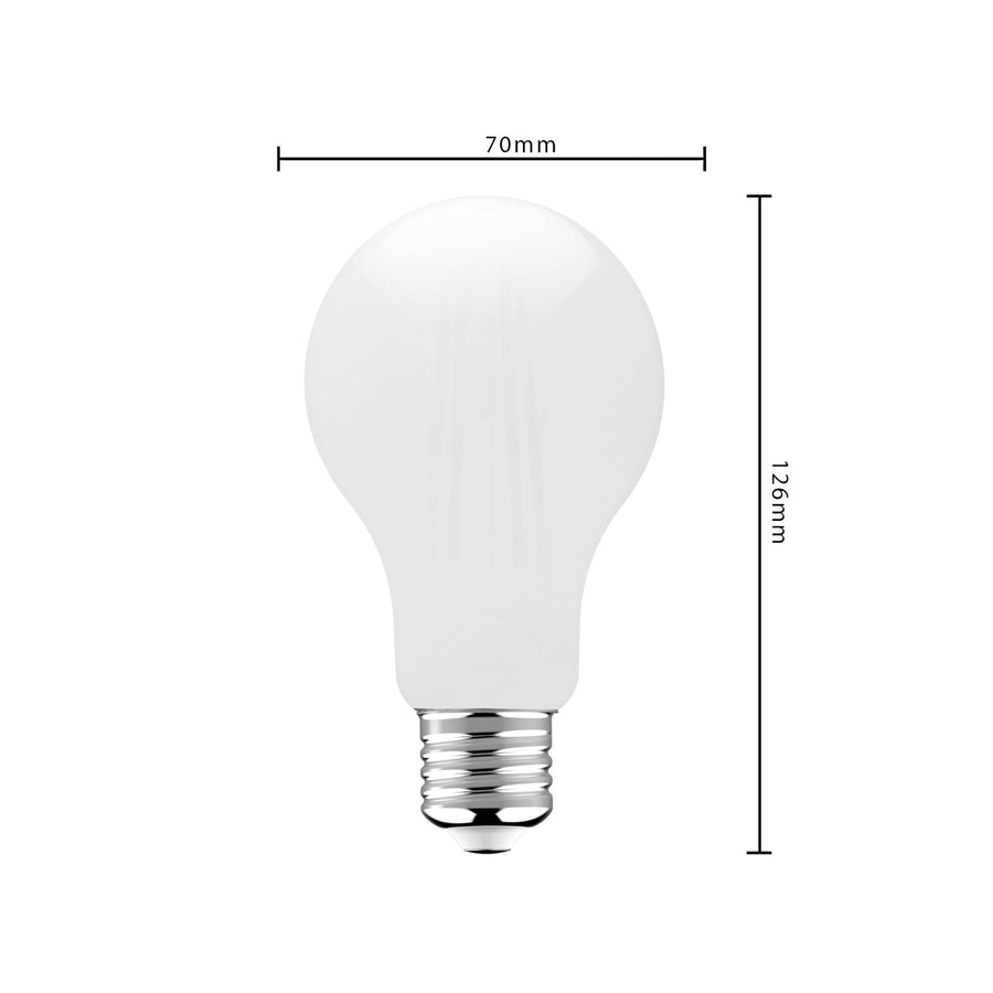 LED Lamp melk glas E27 - 11W vervangt 100W - 1521 lm - Warm wit LED Filament Lampen led.gl