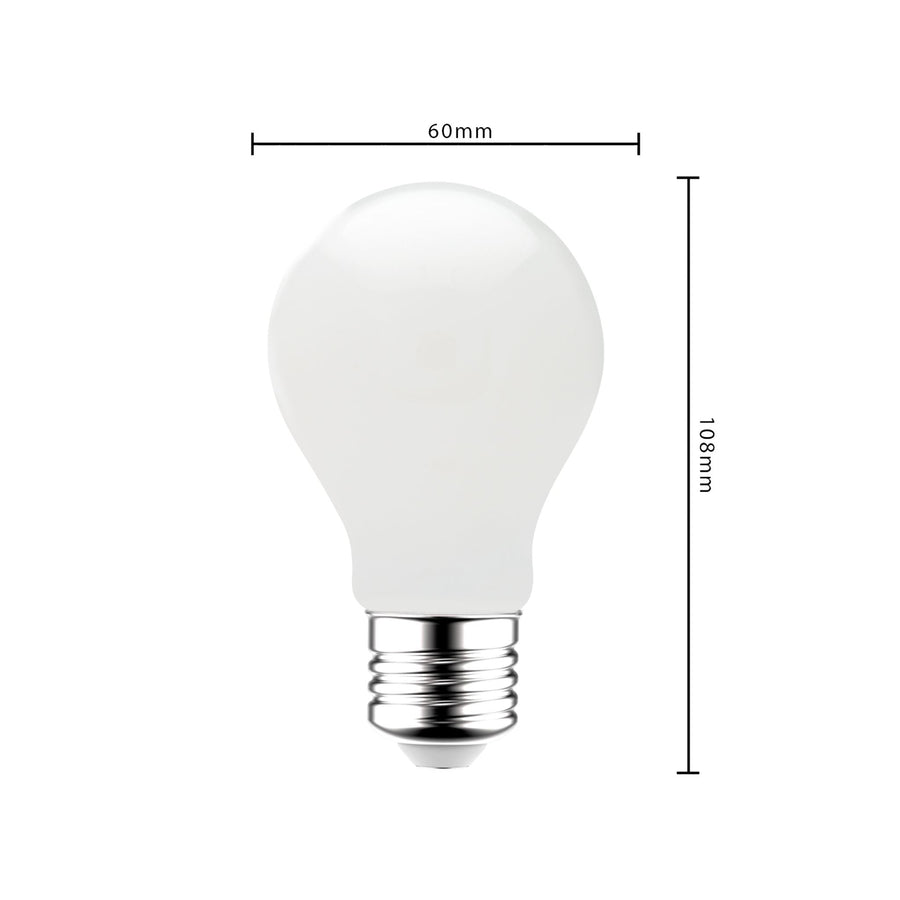 LED Filament Lamp E27 - Melkglas - Warm wit - 7W vervangt 60W LED Filament Lampen led.gl