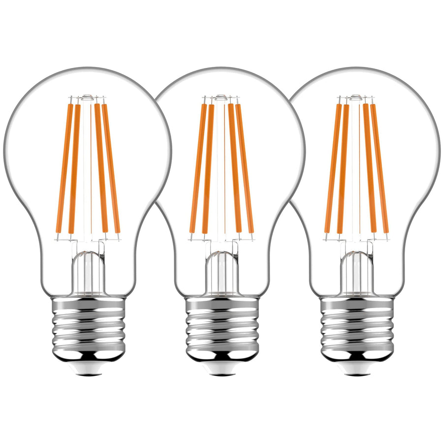 E27 LED Lamp 806 lm - Klassiek design - Warm wit licht - 3PACK Filament lampen led.gl