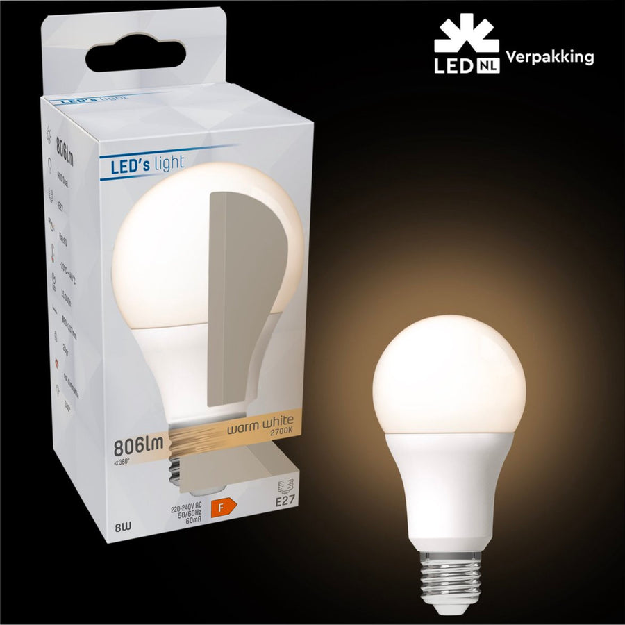 LED Lamp E27 - Mat - Warm wit - 13W vervangt 100W Lichtbronnen led.gl