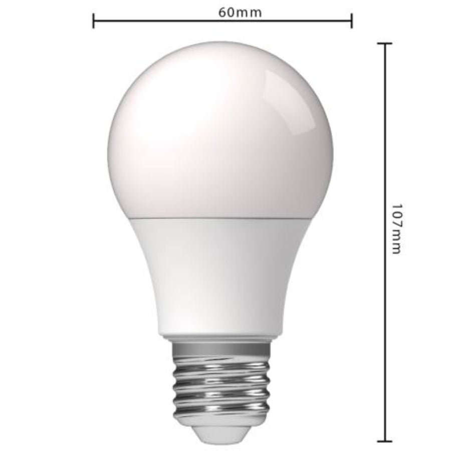 LED lampen met grote E27 fitting - Warm wit licht - 8W/60W - 3PACK Lichtbronnen led.gl