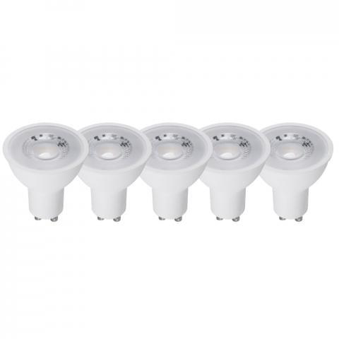 GU10 LED Spotjes - Warm wit licht - 4W/50W - 345 lm - 5PACK Spotjes led.gl