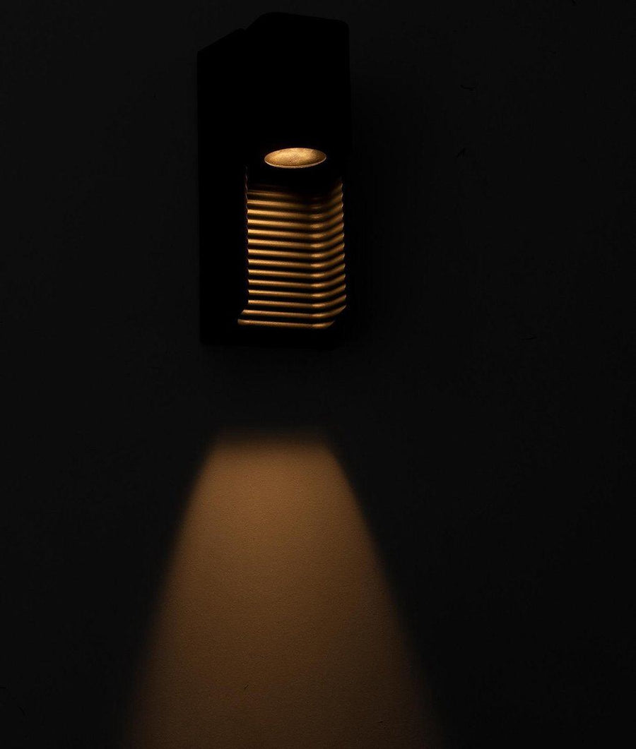 2 pack - LED Muurlamp buiten met GU10 fitting - Strepen - Rimini - IP44 - Antraciet Wandlampen led.gl