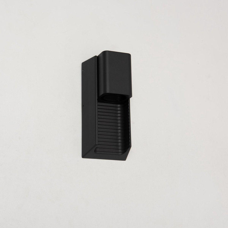 2 pack - LED Muurlamp buiten met GU10 fitting - Strepen - Rimini - IP44 - Antraciet Wandlampen led.gl