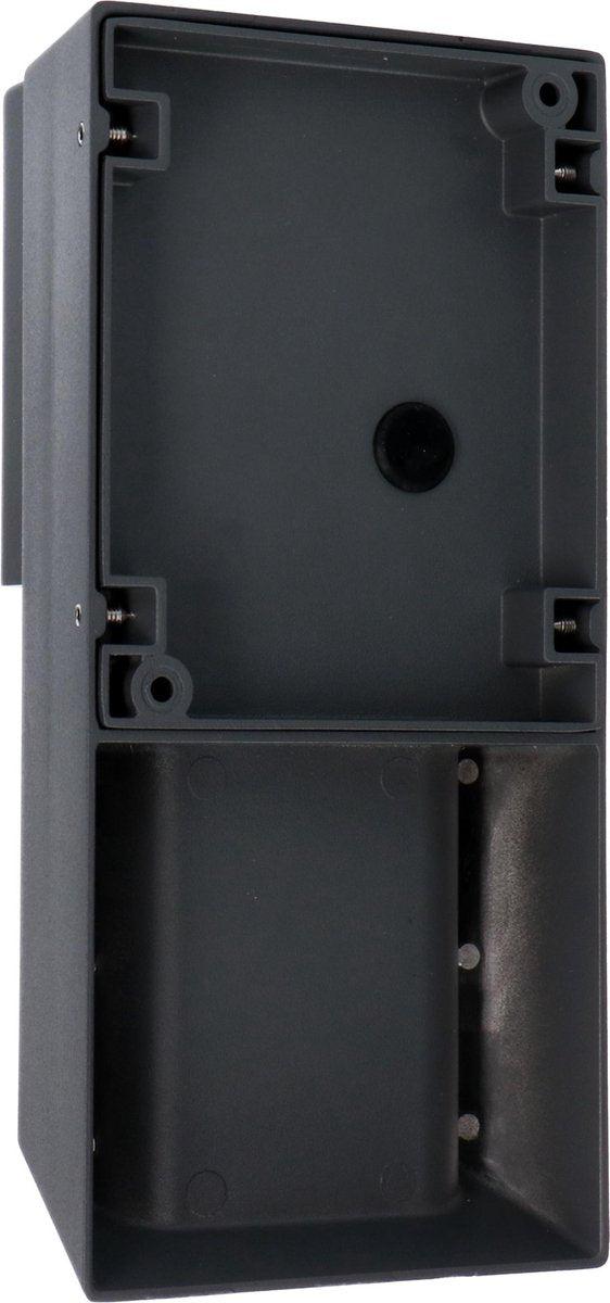 2 pack - LED Muurlamp buiten met GU10 fitting - Strepen - Rimini - IP44 - Antraciet Wandlampen led.gl