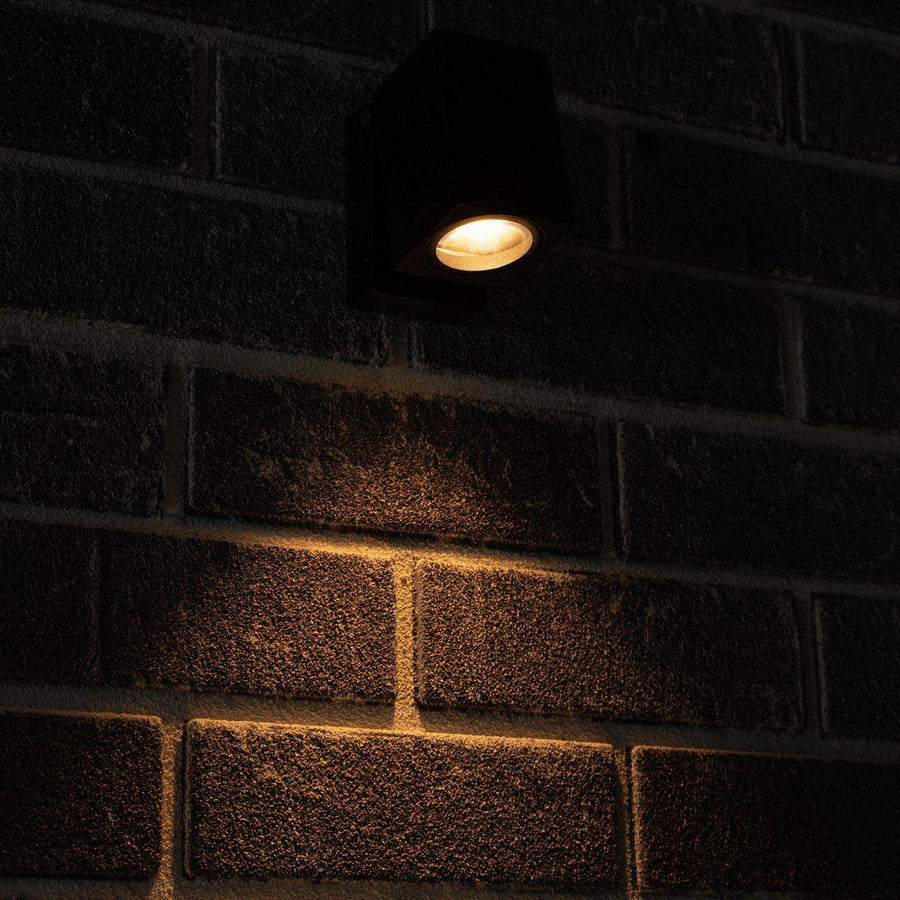3 pack - LED's Light Kantelbare LED Buitenlamp - GU10 fitting - IP44 - Zwart - Model Lucca Spotjes led.gl