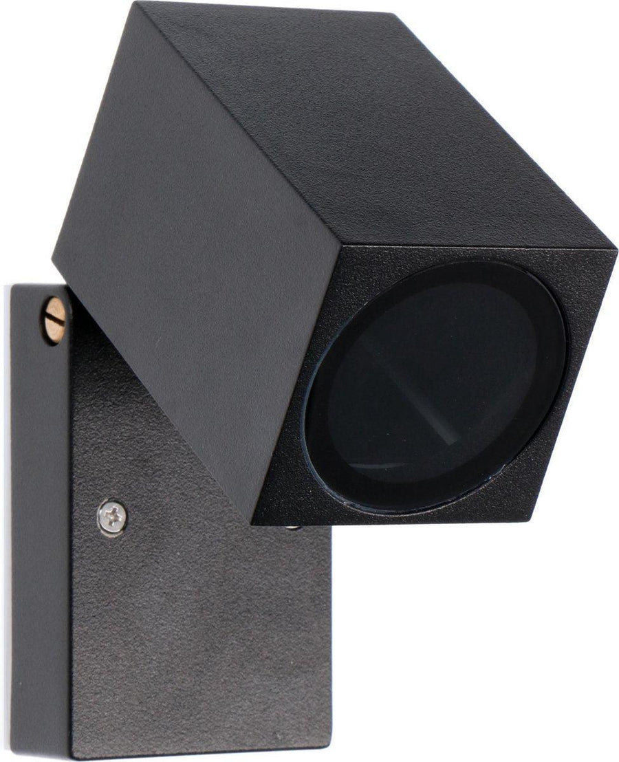 3 pack - LED's Light Kantelbare LED Buitenlamp - GU10 fitting - IP44 - Zwart - Model Lucca Spotjes led.gl