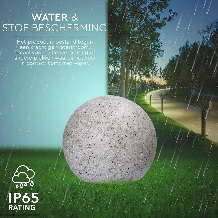 LED Padverlichting Steen 20 cm met sensor - Automatisch aan en uit - IP65 Waterdicht Buitenlampen led.gl