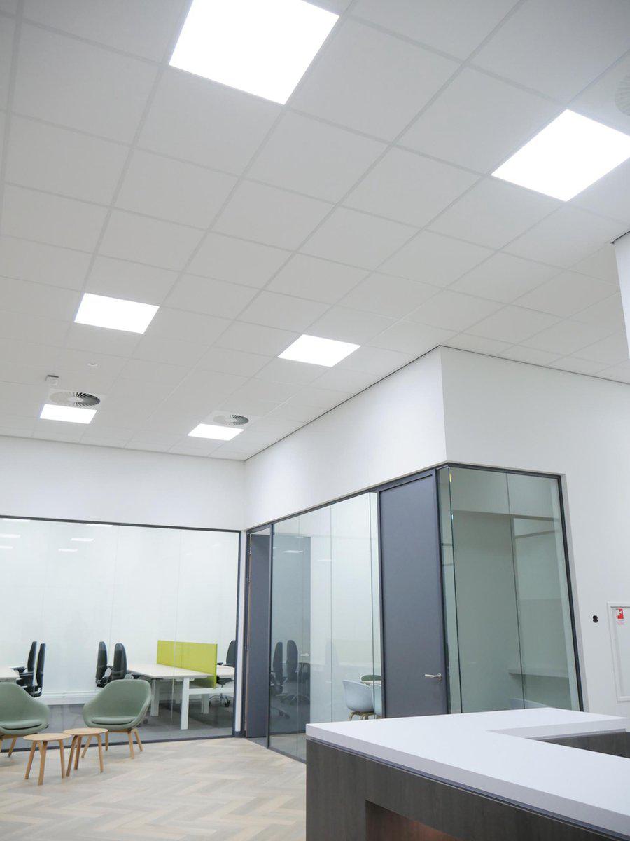 4PACK LED's Light Panelen vierkant 595x595mm - Compleet universeel paneel met driver - 40W - 4 stuks Panelen led.gl