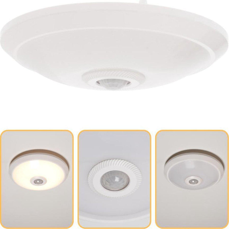 LED Plafondlamp 24 cm met bewegingssensor - Spatwaterdicht - Warm wit Plafondlampen led.gl