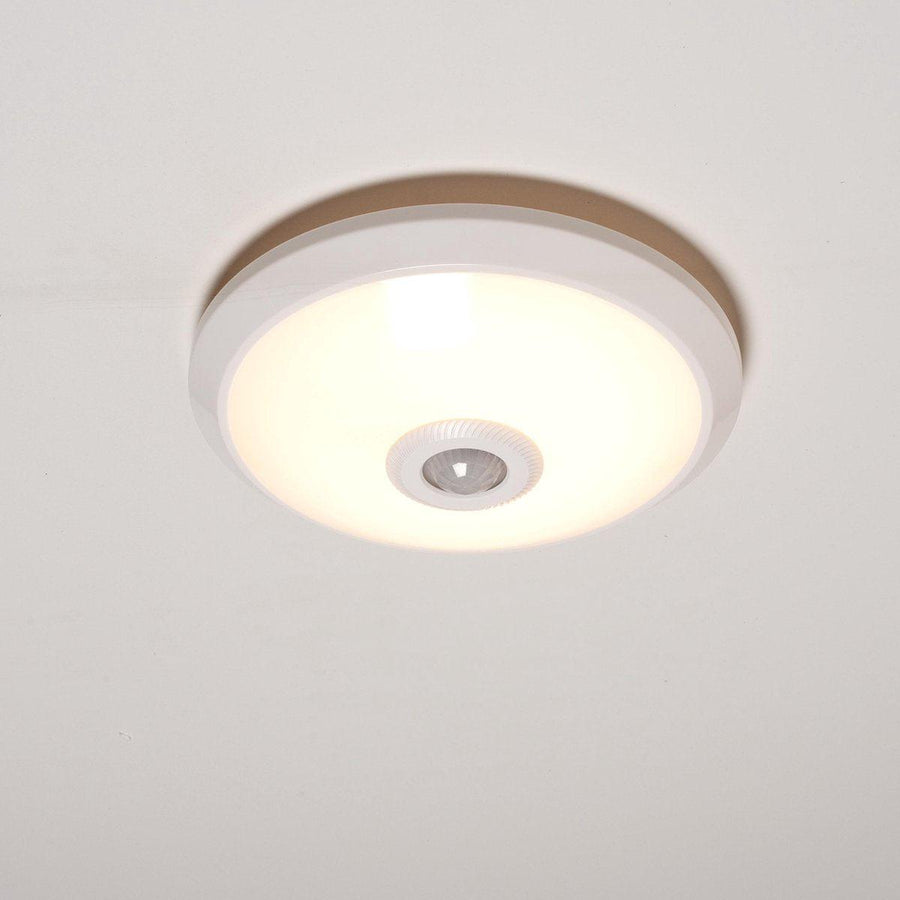 LED Plafondlamp 24 cm met bewegingssensor - Spatwaterdicht - Warm wit Plafondlampen led.gl