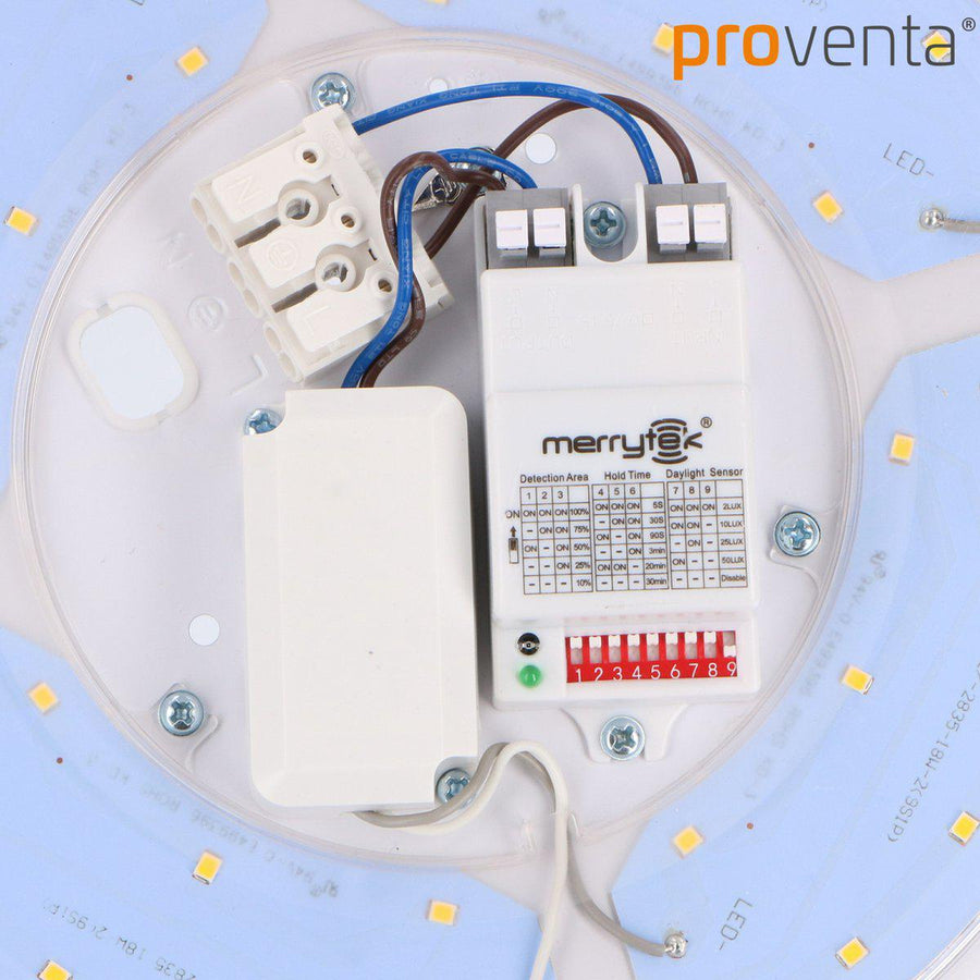 LED's Light Plafondlamp met Sensor 1100 - Daglicht en bewegingsdetectie - Ø 33 cm Plafondlampen led.gl