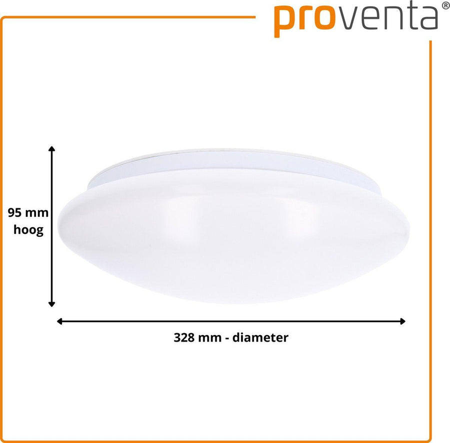 LED's Light Plafondlamp met Sensor 1100 - Daglicht en bewegingsdetectie - Ø 33 cm Plafondlampen led.gl