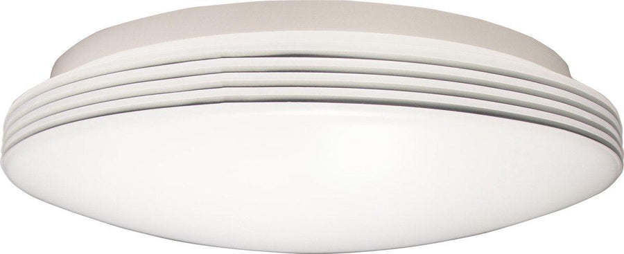 LED Plafondlamp rond 35 cm met ringen - Universeel - Spatwaterdicht - Warm wit licht Plafondlampen led.gl