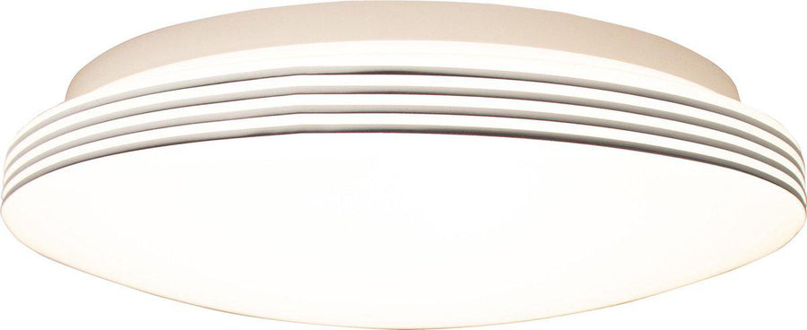 LED Plafondlamp rond 35 cm met ringen - Universeel - Spatwaterdicht - Warm wit licht Plafondlampen led.gl