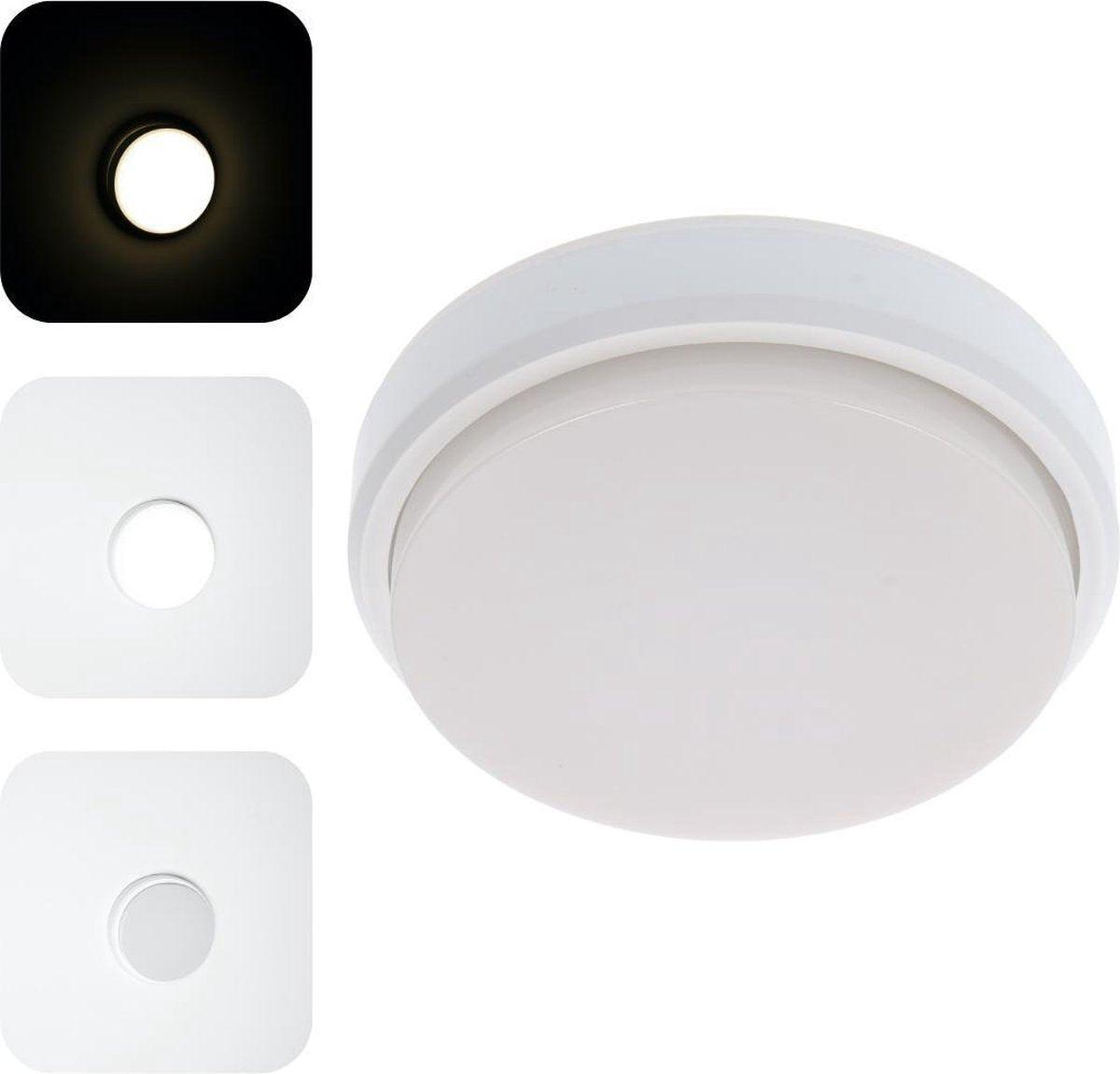 LED Plafondlamp voor buiten - Rond 21 cm - Koud wit licht - IP54 - 10W Plafondlampen led.gl