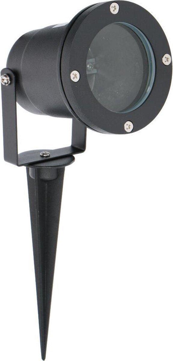LED's Light LED Prikspot met Stekker - Kantelbaar - GU10 fitting - IP54 - Model Melfi - Zwart Prikspotjes led.gl