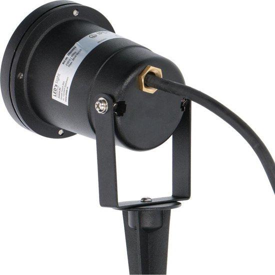 LED's Light LED Prikspot met Stekker - Kantelbaar - GU10 fitting - IP54 - Model Melfi - Zwart Prikspotjes led.gl