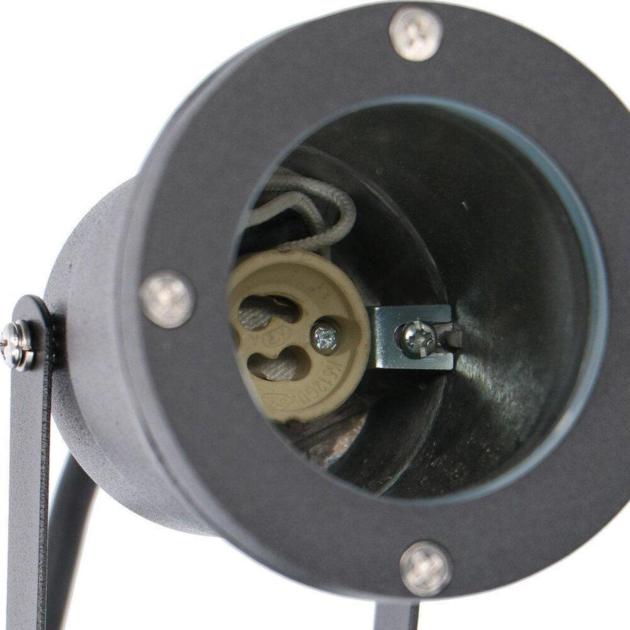 LED's Light LED Prikspot met Stekker - Kantelbaar - GU10 fitting - IP54 - Model Melfi - Zwart Prikspotjes led.gl