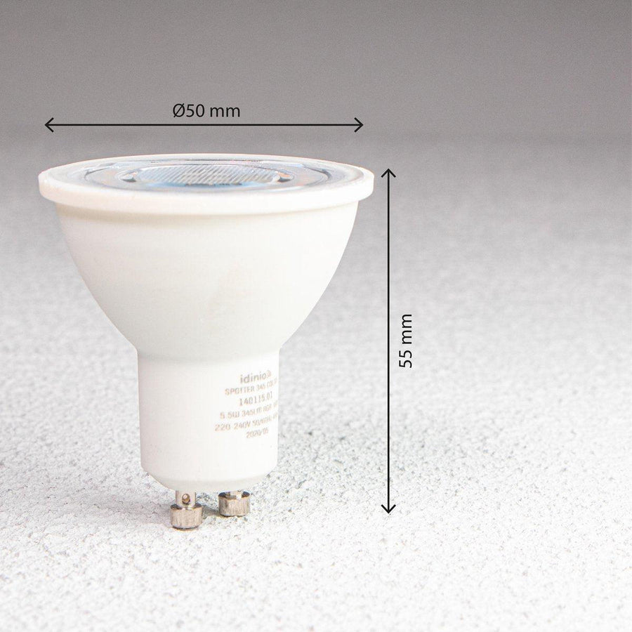 LED's Light LED Prikspot met Stekker - Kantelbaar - GU10 fitting - IP54 - Model Melfi - Zwart Prikspotjes led.gl