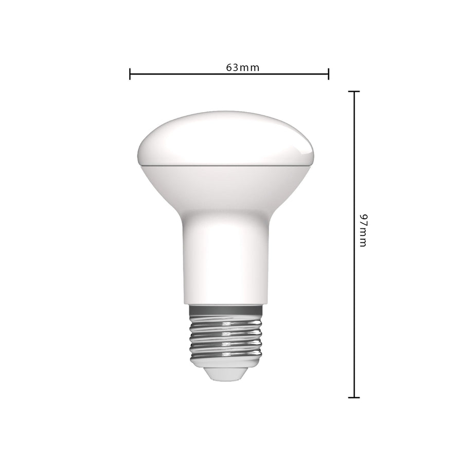 LED Reflectorlamp E27 - R63 Reflector - Warm wit - 7W vervangt 60W Reflectorlampen led.gl