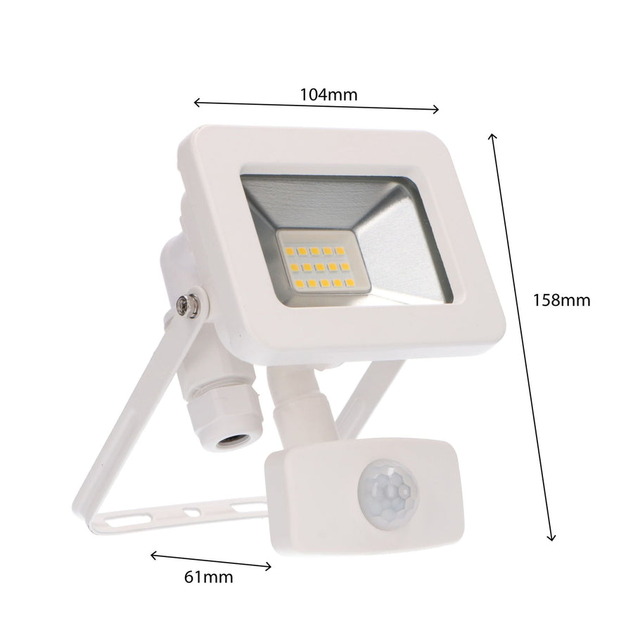 LED's Light Breedstraler 1100 - Met licht- en bewegingssensor - Binnen & Buiten - 10W - Wit Schijnwerpers led.gl