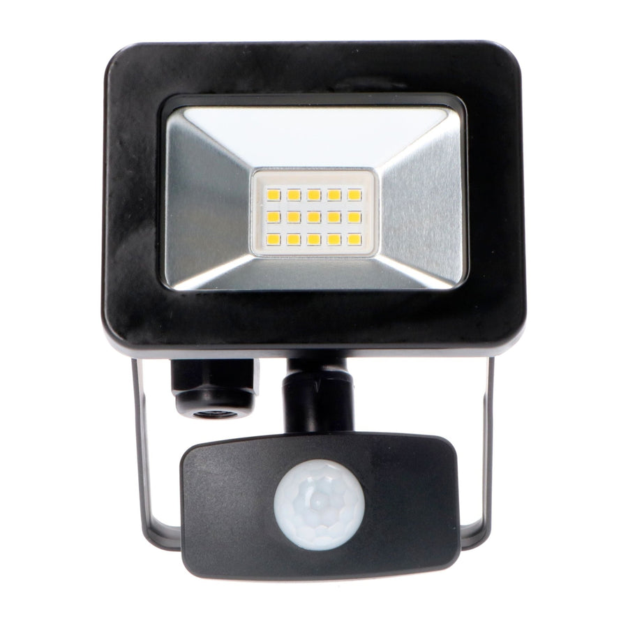 LED's Light Floodlight 1100 - Met licht- en bewegingssensor - Binnen & Buiten - 10W - Zwart Schijnwerpers led.gl
