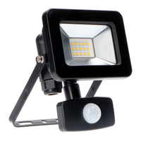 LED's Light Floodlight 1100 - Met licht- en bewegingssensor - Binnen & Buiten - 10W - Zwart Schijnwerpers led.gl