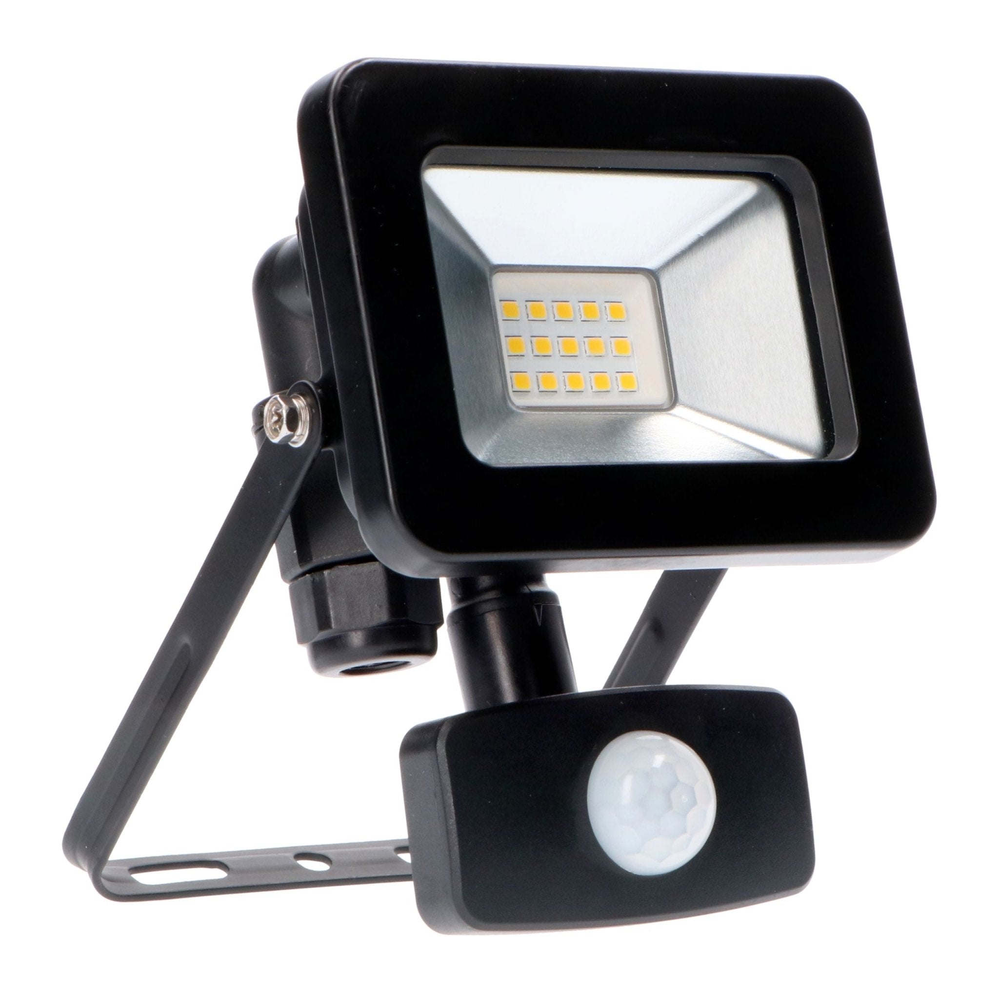LED's Light Floodlight 1100 - Met licht- en bewegingssensor - Binnen & Buiten - 10W - Zwart Schijnwerpers led.gl