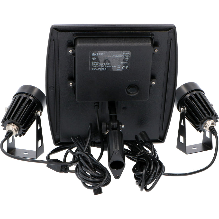 LED's Light Solar LED Tuinlamp met zonnepaneel en grondspies - Automatisch aan en uit - Met sensor - IP65 waterdicht Spotjes led.gl