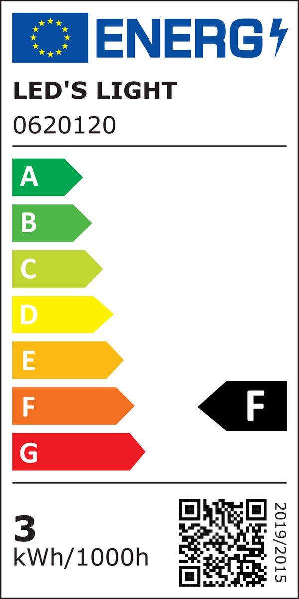 LED Lamp GU10 - 3W vervangt 35W - 230 lm - Warm wit licht Spotjes led.gl