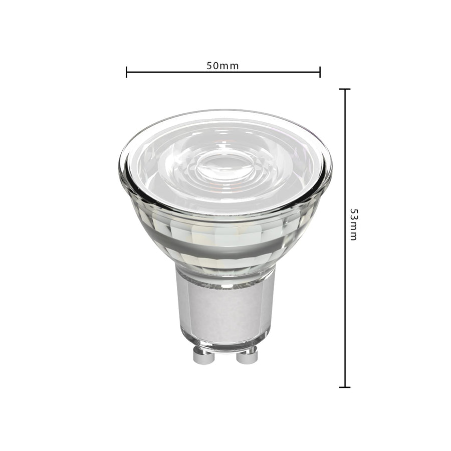 LED Lamp GU10 - 3W vervangt 35W - 230 lm - Warm wit licht Spotjes led.gl