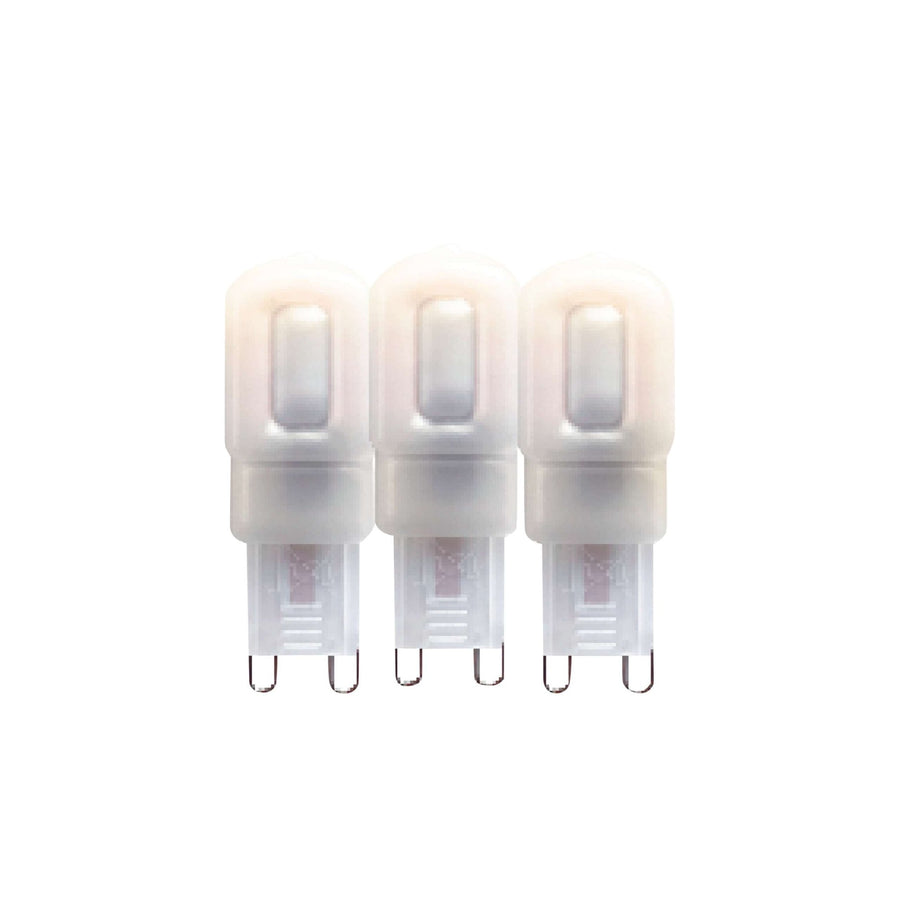 LED Steeklamp G9 - Mat - 220-240V - Warm wit - 2.5W (24W) - 3 lampjes Steeklampjes led.gl