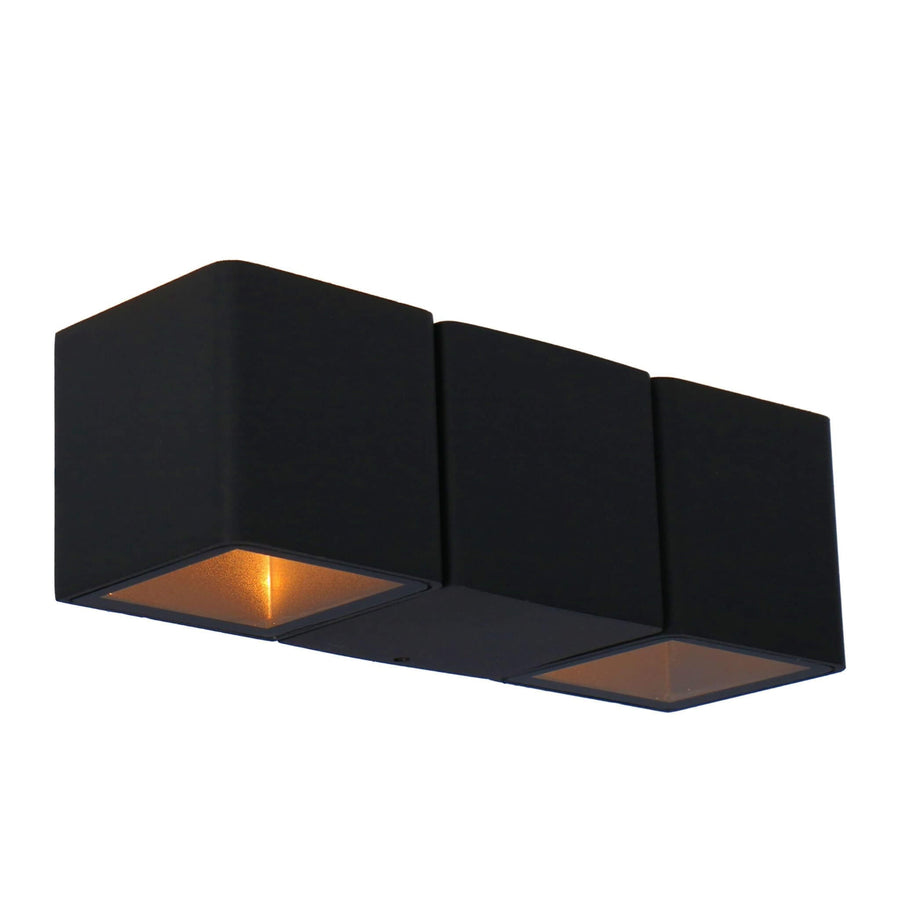 2 pack LED's Light 4-lichts Wandlamp Buiten - Model Aversa - Warm wit - IP54 waterdicht - Antraciet Wandlampen led.gl