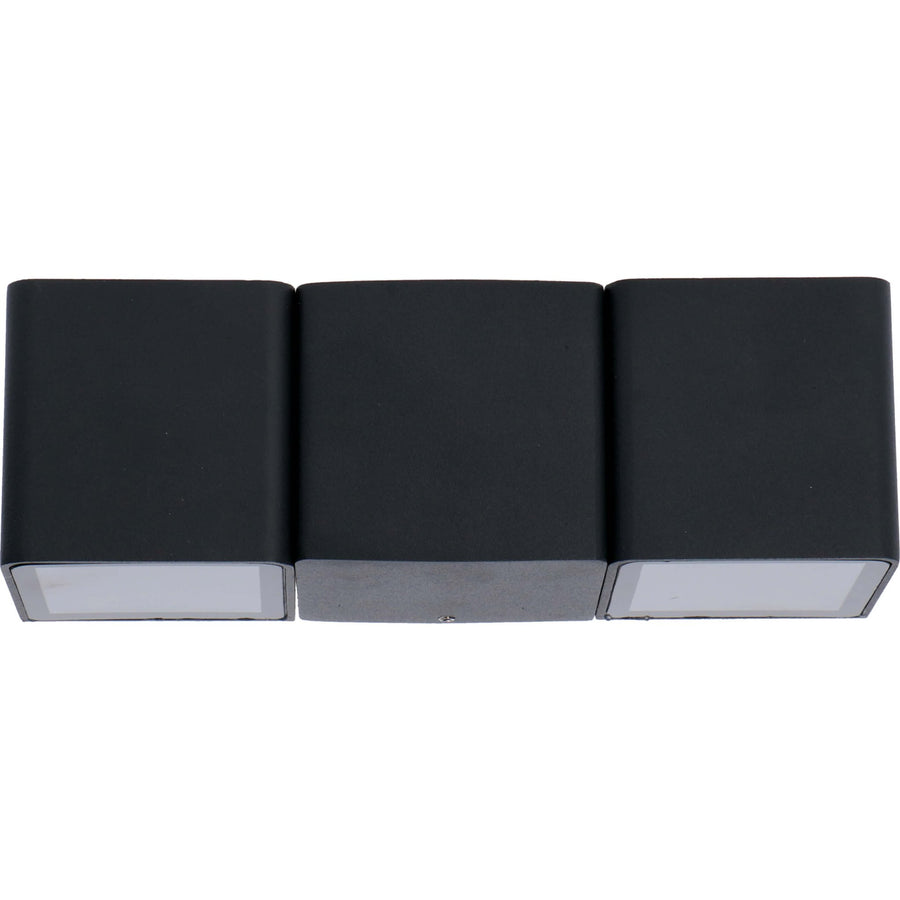 2 pack LED's Light 4-lichts Wandlamp Buiten - Model Aversa - Warm wit - IP54 waterdicht - Antraciet Wandlampen led.gl