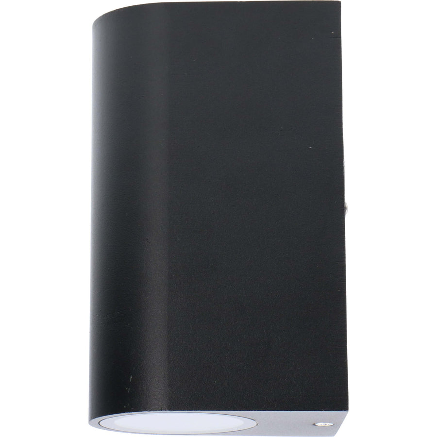 LED's Light LED Wandlamp buiten - Cilinder met 2 x GU10 fitting - Model Sapri - IP44 - Zwart Wandlampen led.gl