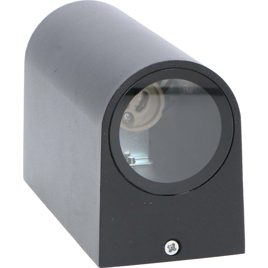 LED's Light LED Wandlamp buiten - Cilinder met 2 x GU10 fitting - Model Sapri - IP44 - Zwart Wandlampen led.gl