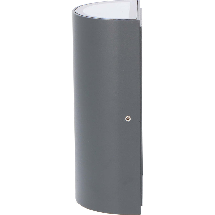 3 pack LED's Light LED Muurlamp Buiten - Halve cilinder met 2 lichtpunten - Model Siena - IP44 - Antraciet Wandlampen led.gl