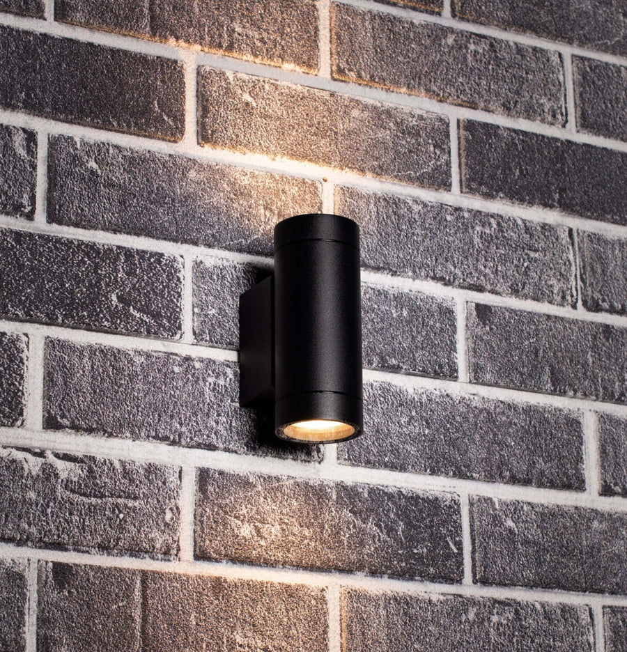 3 pack - LED's Light Up & Down Light Wandlamp - 2x GU10 fitting - IP44 - Antraciet - Model Carpi Wandlampen led.gl