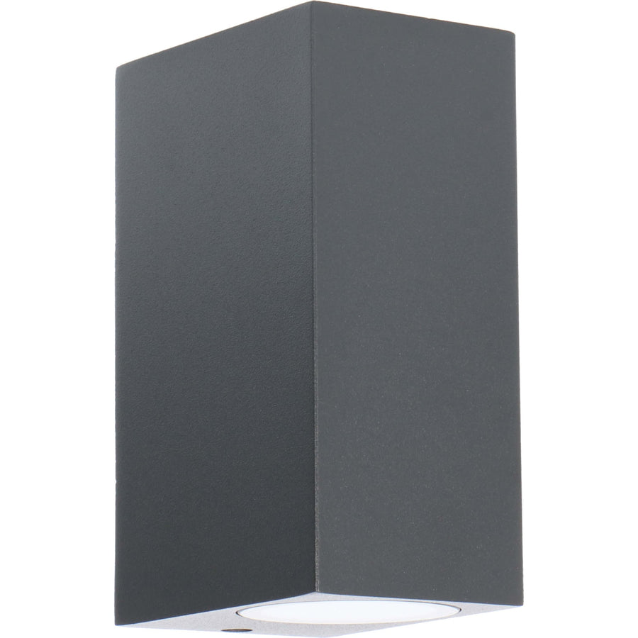 4 pack - LED's Light LED Buitenlamp met GU10 fitting - Rechthoek - IP44 - Antraciet - Model Milaan Wandlampen led.gl