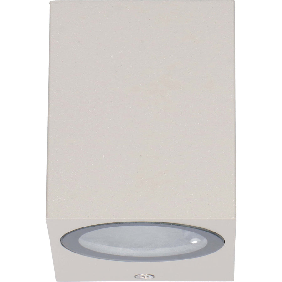 6 pack - LED Wandlamp buiten met GU10 fitting - Rome - Vierkant - IP44 - Grijs Wandlampen led.gl