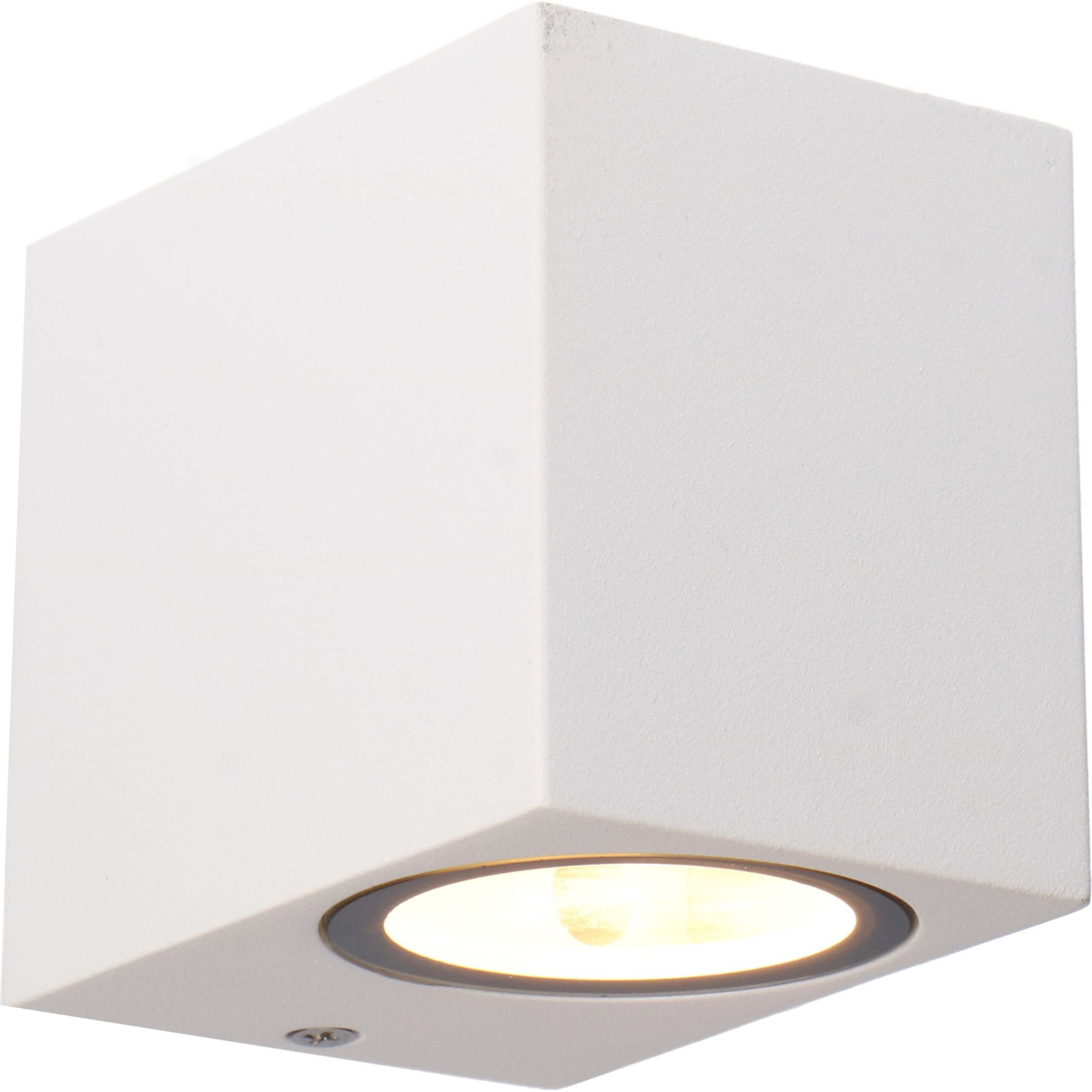 6 pack - LED's Light LED Wandlamp Buiten met GU10 fitting - Vierkant - IP44 - Wit - Model Rome Wandlampen led.gl