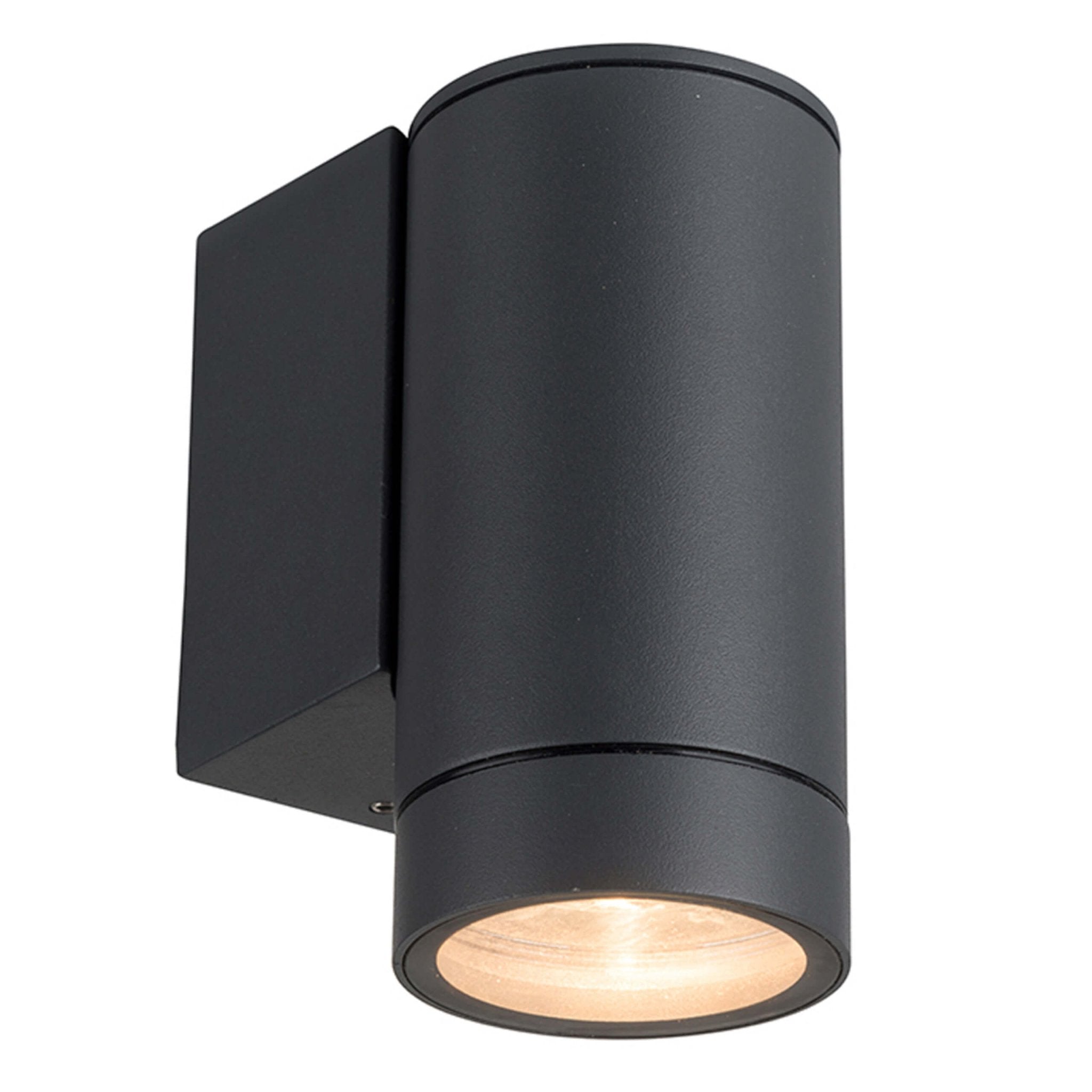 3 pack - LED's Light Muurlamp voor buiten - GU10 fitting - IP44 waterbestendig - Antraciet - Model Carpi Wandlampen led.gl